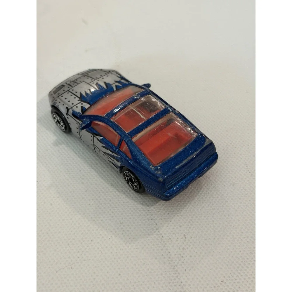 Matchbox Superfast #61 Blue Nissan 300ZX Diecast Car 1:64 Silver Metal Print